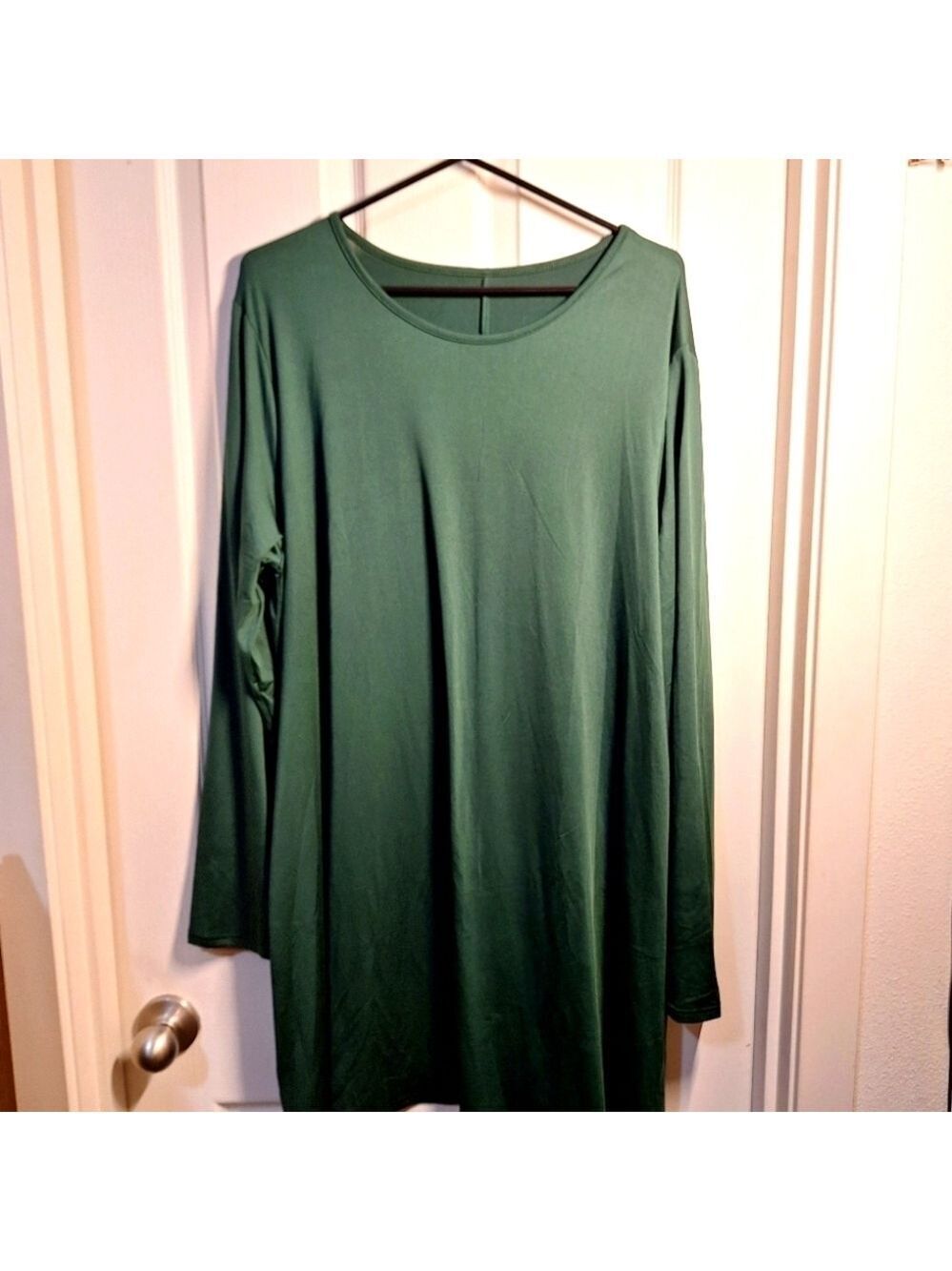 Green Long Sleeve Tunic or Dress Women 3XL